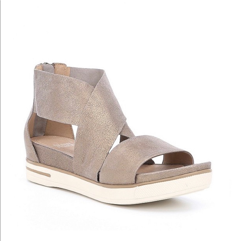 Eileen Fisher sport sandals platinum 7